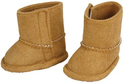 Heless botas para muñecas ante marrón 30-34 cm cierre velcro