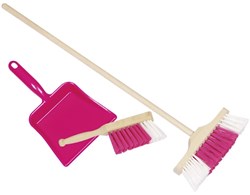 Goki Pelle à poussière pour enfant, balayette et balai