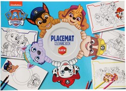 Libro para colorear manteles individuales de la Patrulla Canina 12 páginas