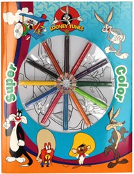 Super Color Kleurboek Looney Tunes met Potloden