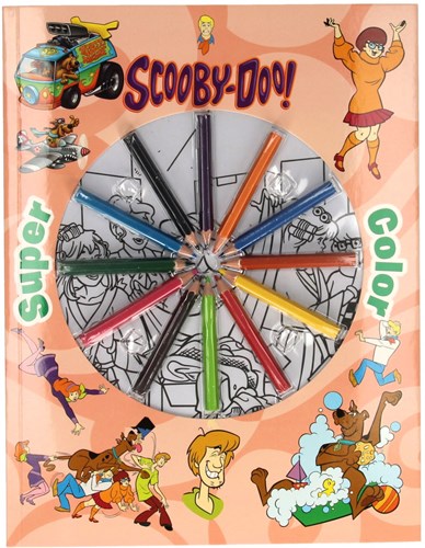 Boek Specials Nederland Libro para colorear Scooby-Doo con lápices - juguete creativo