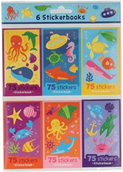Libretas de pegatinas mundo submarino 6 uds set pegatinas niños