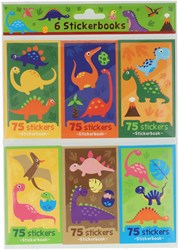 Libros de pegatinas dinosaurio - 6 piezas set pegatinas dino niños