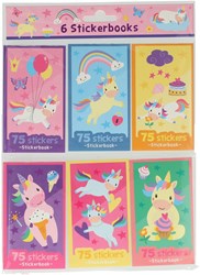 Libretas de pegatinas unicornio 6 piezas pegatinas niños