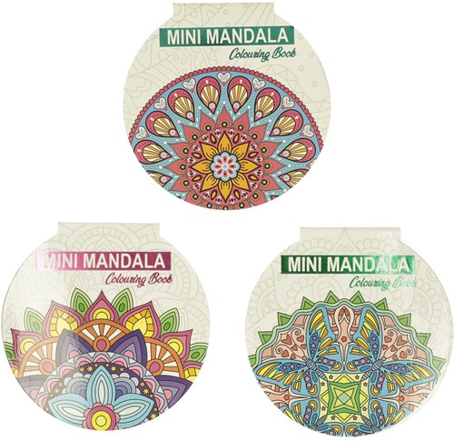 Wins Holland libro para colorear mandala redondo rojo - cuaderno creativo niños