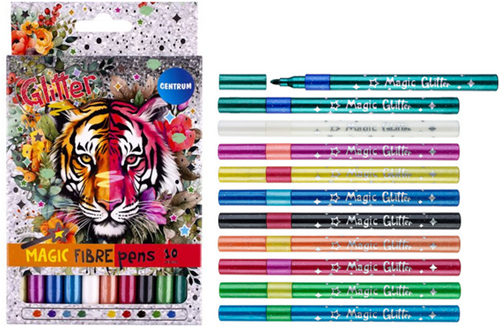 Centrum rotuladores purpurina mágicos set 10 colores diversión creativa