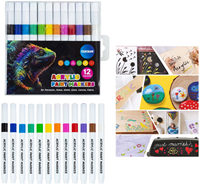 Centrum rotuladores de pintura acrílica set 12 piezas para manualidades