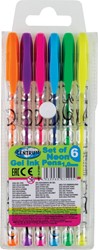 Bolígrafos de gel de 6 colores Centrum neón 87400