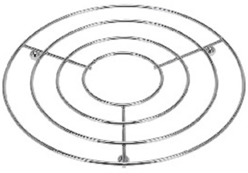 Excellent Houseware salvamanteles cromado redondo plata 20cm antideslizante