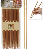 Excellent Houseware palillos de bambú - set de 12 pares - palillos sushi