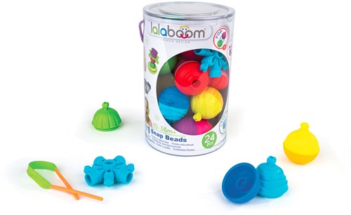 Lalaboom set de cuentas educativas juguete - 24 piezas - motricidad