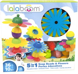 Lalaboom Perlas educativas y flores - Set de juguete 25 piezas