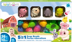 Lalaboom set educativo cuentas animales de granja - 41 piezas