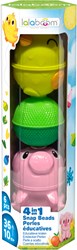 Lalaboom set juguete cuentas animales pollo cerdo - educativo 6 piezas
