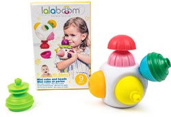Lalaboom cubo educativo con cuentas - juguete para niños pequeños