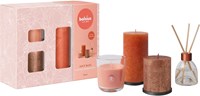 Bolsius set de velas aromáticas regalo medium juicy bliss aroma melocotón