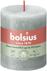 Bolsius vela rústica verde - 8 cm - larga duración de encendido