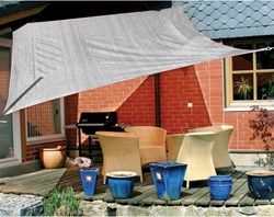 Eduplay toldo de sombra gris 6x4m - protección UV resistente al agua