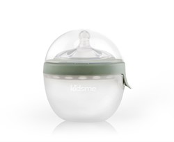 KidsMe 2-en-1 alimentador ovalado de silicona - Gris