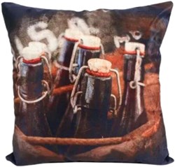 Cojín decorativo terciopelo marrón 40 x 40 cm almohada decorativa
