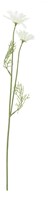 Flor artificial margarita seda blanca 56 cm decoración ramo