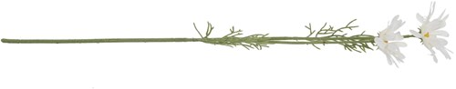 Flor artificial margarita seda blanca 56 cm decoración ramo-2