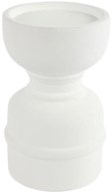 Countryfield candelabro blanco terracota 15,5 cm portavelas decorativo
