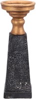 Candelabro Laya oro-negro 34 cm - diseño serpiente - PTMD