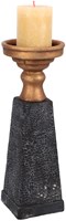 Candelabro Laya oro-negro 34 cm - diseño serpiente - PTMD-3