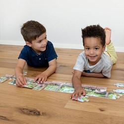 Beleduc puzzle de suelo animales del bosque - juguete educativo de madera