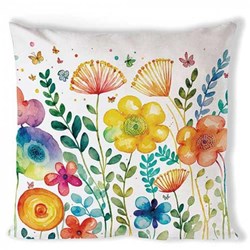 Ambiente funda de cojín cojín decorativo algodón 40x40cm multicolor flores