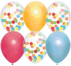 Ballonnenmix Regenboog, 6st.