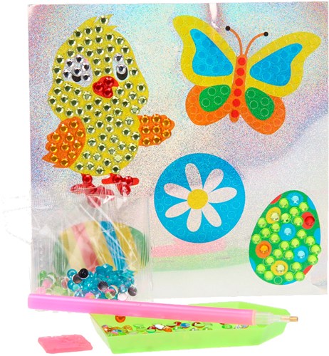 Grafix Diamond Painting pegatinas Pascua set creativo para niños-3