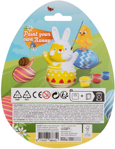 Creative Craft Group set conejo de Pascua cerámica pintar niños-3