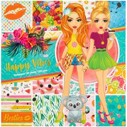 Creative Craft Group bloque de papel creativo Happy Vibes 20 hojas 25x25cm