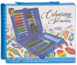 Creative Craft Group maletín de arte set creativo 80 piezas para niños