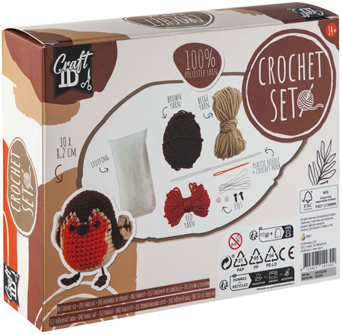Creative Craft Group kit de ganchillo petirrojo set creativo para adultos-2