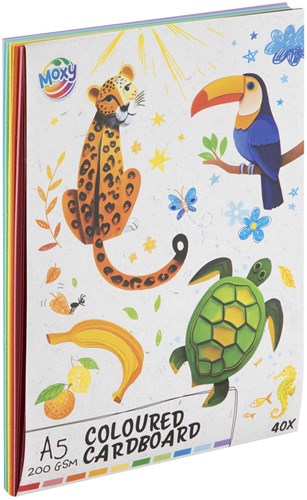 Creative Craft Group cartulina de colores A5 papel creativo 40 hojas 10 colores