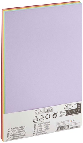 Creative Craft Group cartulina de colores A5 papel creativo 40 hojas 10 colores-2