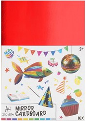 Creative Craft Group cartulina espejo papel creativo A4 10 colores 10 hojas