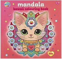 Creative Craft Group libro para colorear Mandala Kawaii animales 20 hojas-2