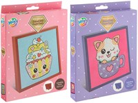 Creative Craft Group set diamond painting terciopelo con marco 20x16 cm
