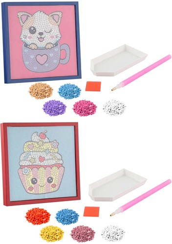 Creative Craft Group set diamond painting terciopelo con marco 20x16 cm-2