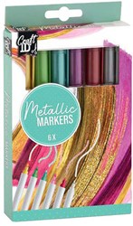 Creative Craft Group set de rotuladores metálicos - 6 colores para manualidades