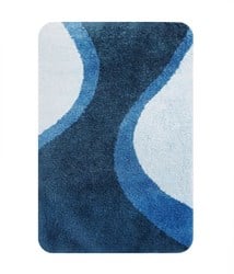 Dutch House Metz badmat 60 x 90 cm blauw