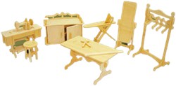 Kit de construcción de madera Taller de ropa 1:12 894