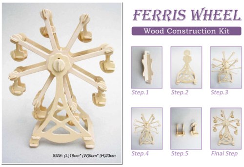 Kit de construcción Noria de madera 952
