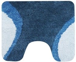Dutch House Metz toiletmat 60 x 50 cm blauw