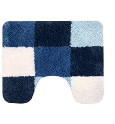 Dutch House Brest toiletmat 60 x 50 cm blauw