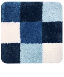 Dutch House Brest bidetmat 60 x 60 cm blauw